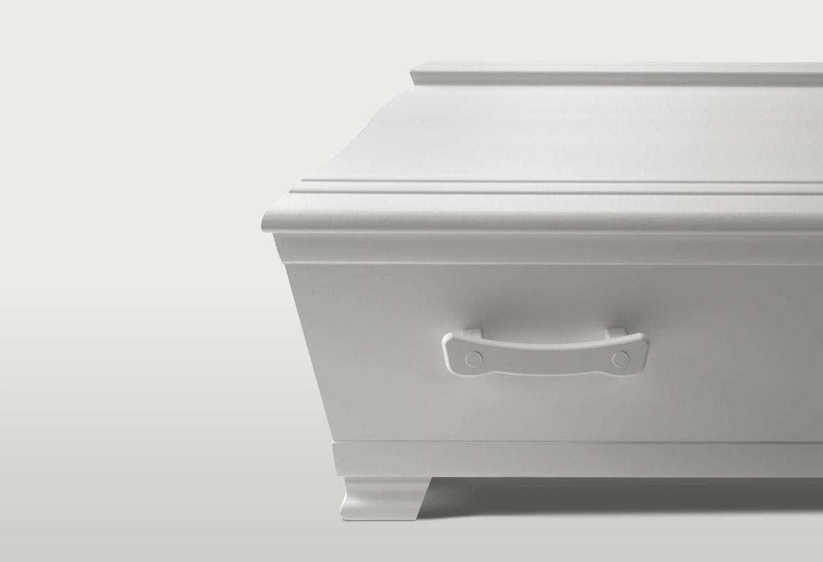 Kista Akvarell vit detalj trähandtag