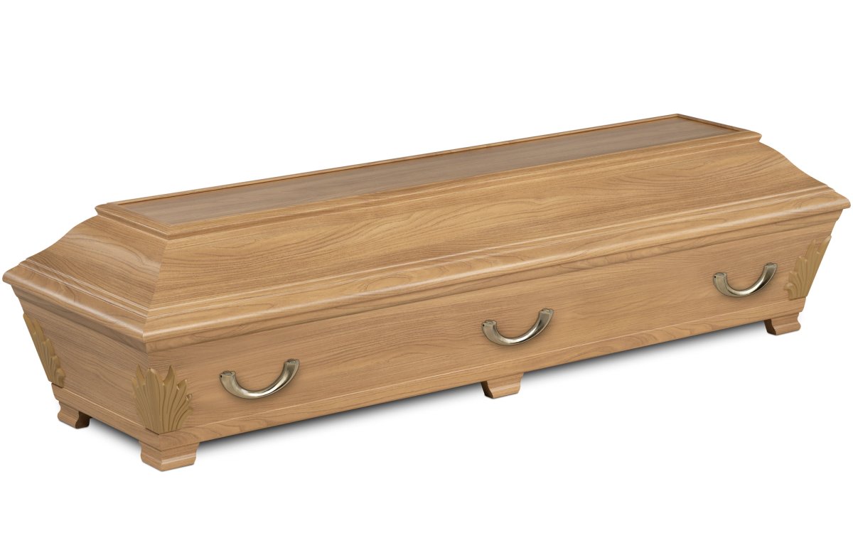 Kista Ornament ljusbrun stängd