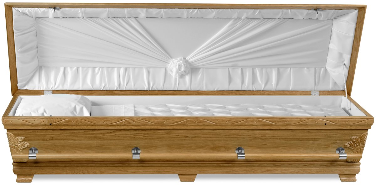 Kista Royal klarlackad ek öppen med inredning