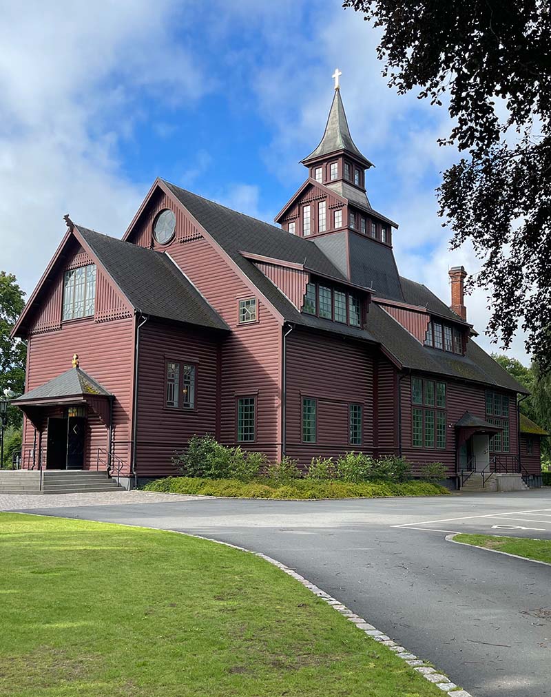 Huskvarna kyrka – en av de vanligaste platserna för begravningsceremoni i Huskvarna